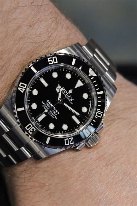 rolex submariner gold on wrist|Rolex Submariner 124060 values falling.